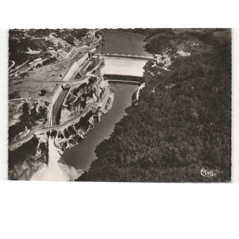 GENISSIAT: barrage vue aérienne 10x15 - très bon état