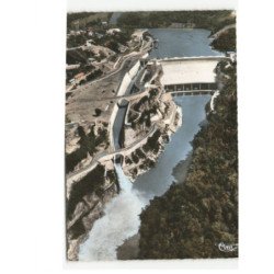 GENISSIAT: barrage et canal évacuateur vue aérienne 10x15 - très bon état