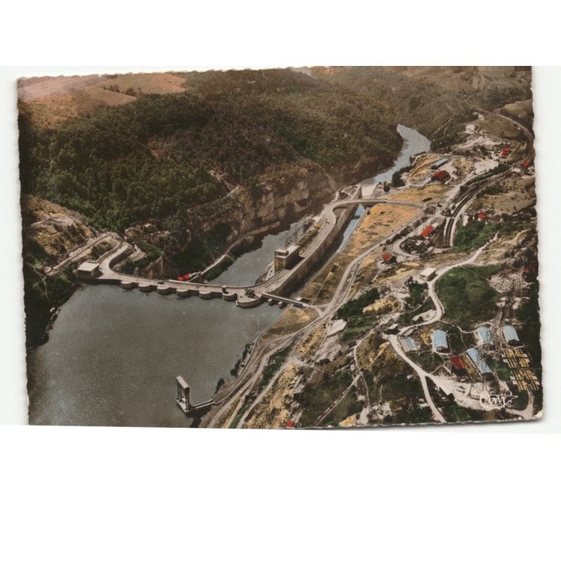 GENISSIAT: barrage vue aérienne 10x15 - état