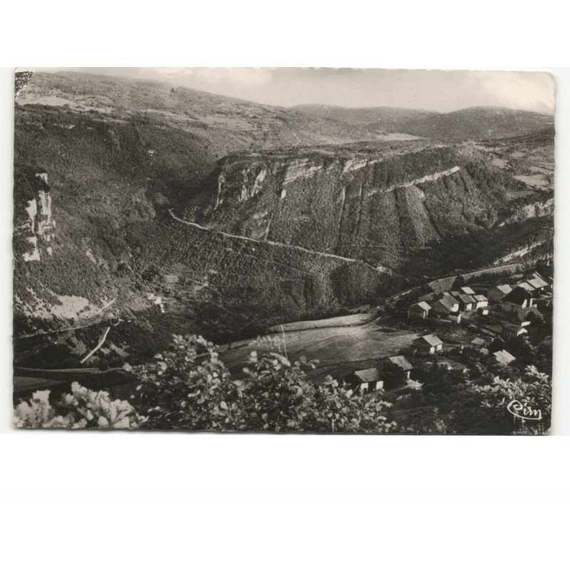 environs HAUTEVILLE: lacoux et gorges de chambote vue aérienne 10x15 - très bon état