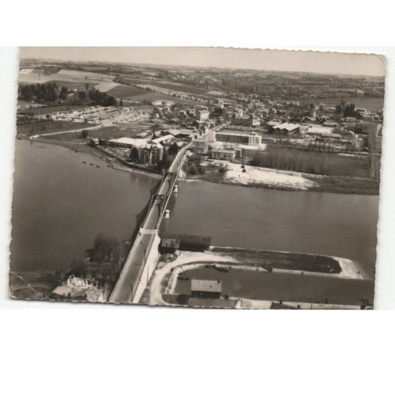 JASSANS: le pont sur la saône vue aérienne 10x15 - état