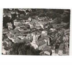 JUJURIEUX: quartier de l'église vue aérienne 10x15 - très bon état
