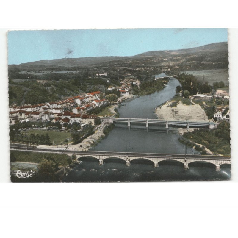 PONT-D'AIN: vue générale vue aérienne 10x15 - très bon état