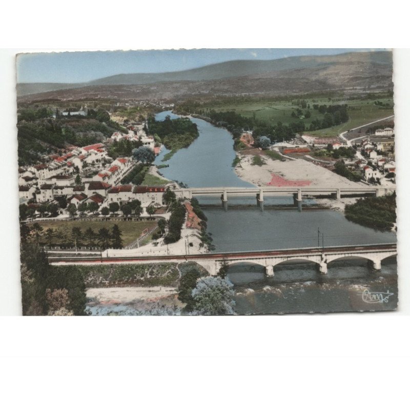 PONT-D'AIN: vue générale vue aérienne 10x15 - très bon état
