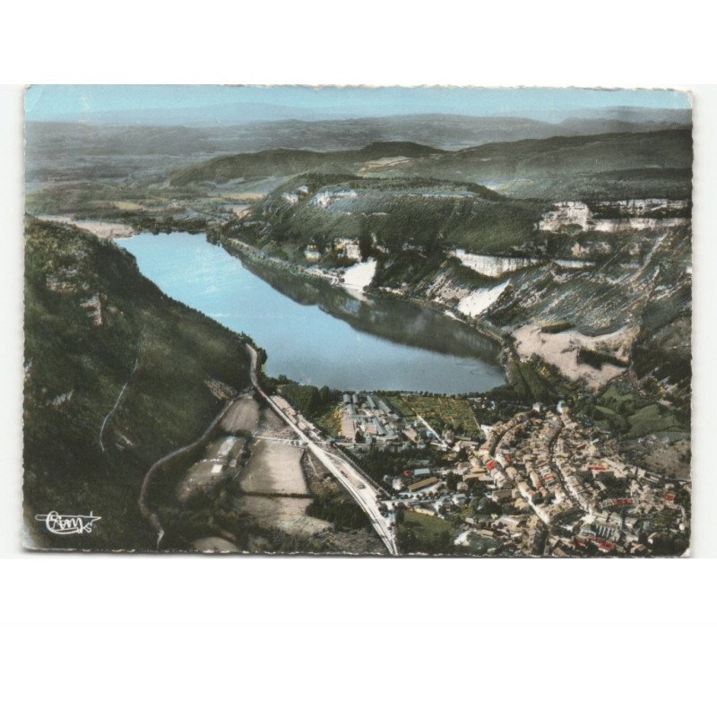 NANTUA: vue générale vue aérienne 10x15 - très bon état