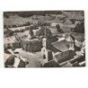 LATOUR-D'AUVERGNE: l'église et les ruines du château vue aérienne 10x15 - très bon état