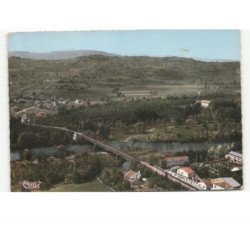 LES MARTRES-de-VEYRE: pont de mirefleur, panorama sur la chaîne des dômes vue aérienne 10x15 - très bon état