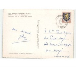 LES MARTRES-de-VEYRE: pont de mirefleur, panorama sur la chaîne des dômes vue aérienne 10x15 - très bon état