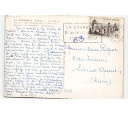 LA BOURBOULE: la route du barrage vue aérienne 10x15 - très bon état