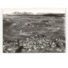 BESSE-en-CHANDESSE: vue générale et panorama sur la chaîne des dores vue aérienne 10x15 - très bon état