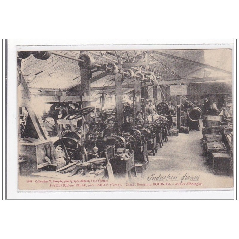 St-SULPICE-sur-RILLE : usine benjamin bohin, atelier d'epingles - tres bon etat