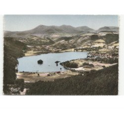LE LAC CHAMBON: vue panoramique vue aérienne 10x15 - état