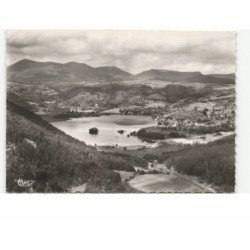 LAC CHAMBON: panorama sur la chaîne du sancy vue aérienne 10x15 - très bon état