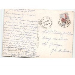 CHANCELAIRE: le chancelade-hôtel et la place vue aérienne 10x15 - état