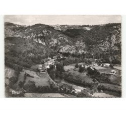 CHATEAUNEUF-les-BAINS: sur la sioule au pic alibert vue aérienne 10x15 - très bon état