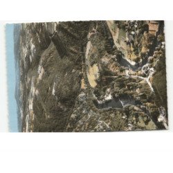CHATEAUNEUF-les-BAINS: la vallée de la sioule presqu'ile de saint-cyr et pic albert vue aérienne 10x15 - très bon état