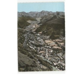 LE MONT-DORE: vue générale et la chaîne du sancy vue aérienne 10x15 - très bon état