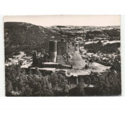 MUROL: ruines du château qui est l'un de splus beaux châteaux forts du centre vue aérienne 10x15 - très bon état