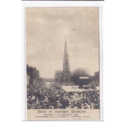 CALAIS : fete du souvenir francais, ascension du 5 juillet 1904 - tres bon etat