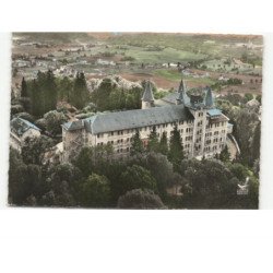 HAUTEVILLE-LOMPNES: château d'angeville vue aérienne 10x15 - très bon état