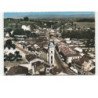 MEXIMIEUX: vue d'ensemble place vaugelas, l'hôtel de ville vue aérienne 10x15 - très bon état