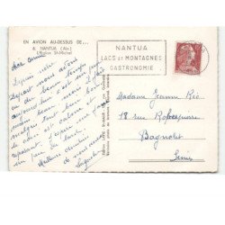 NANTUA: l'église saint-michel vue aérienne 10x15 - état