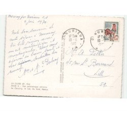 LA CLUSE: le camping, le lac au fond nantua vue aérienne 10x15 - état