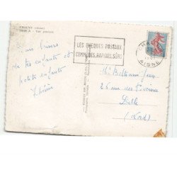 CHAUNY: vue générale vue aérienne 10x15 - état