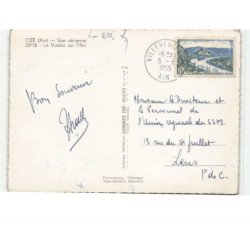 CIZE: le viaduc sur l'ain vue aérienne 10x15 - très bon état
