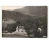DIVONNE-les-BAINS: le château vue aérienne 10x15 - état (timbre arraché)
