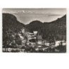 LELEX: col de la faucille, les hôtels et, au fond, la chaîne du mont-blanc vue aérienne 10x15 -  état