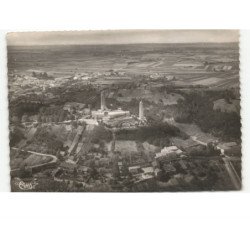 MIRIBEL - MAS-RILLIER: la plaine de l'ain et la vierge du mas-rillier vue aérienne 10x15 - très bon état