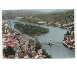 SEYSSEL: vue générale vue aérienne 10x15 - très bon état