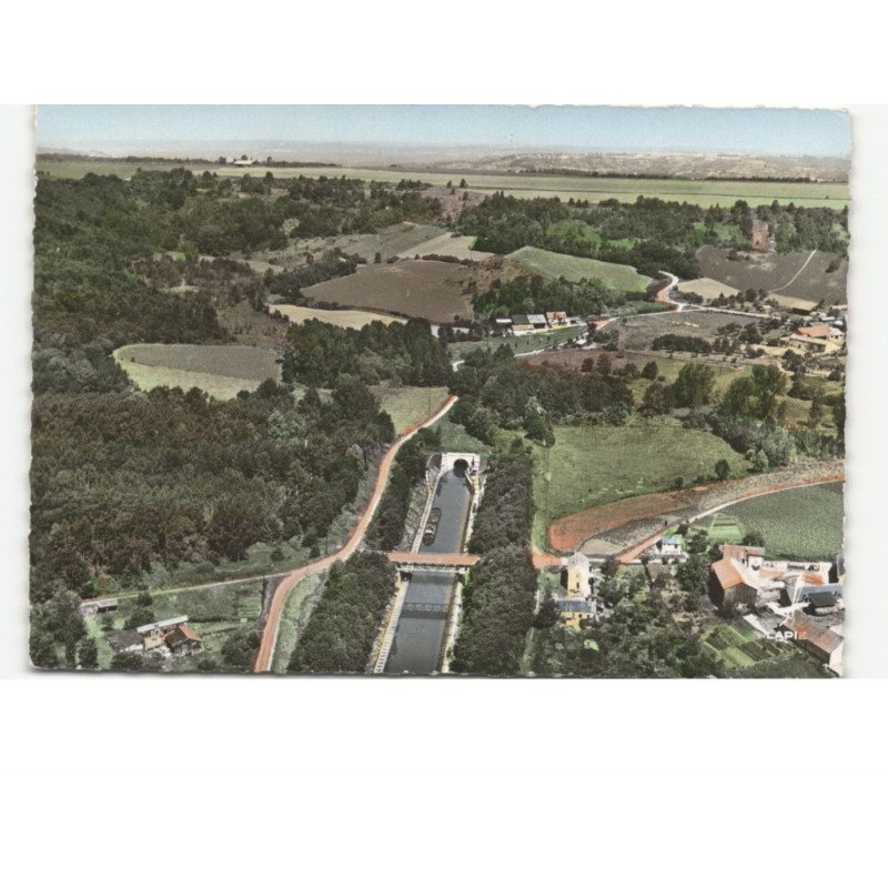 BRAYE-en-LAONNOIS: canal de l'oise à l'aisne vue aérienne 10x15 - très bon état