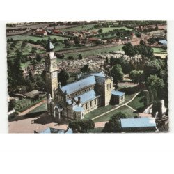 LA CAPELLE-en-THIERACHE: l'église sainte-grismonie vue aérienne 10x15 - très bon état