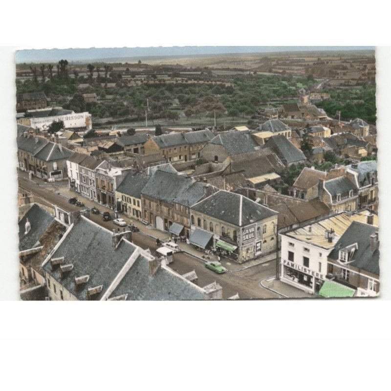 LA CAPELLE-en-THIERACHE: avenue du général de gaulle vue aérienne 10x15 - très bon état