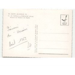 LA CAPELLE-en-THIERACHE: avenue du général de gaulle vue aérienne 10x15 - très bon état