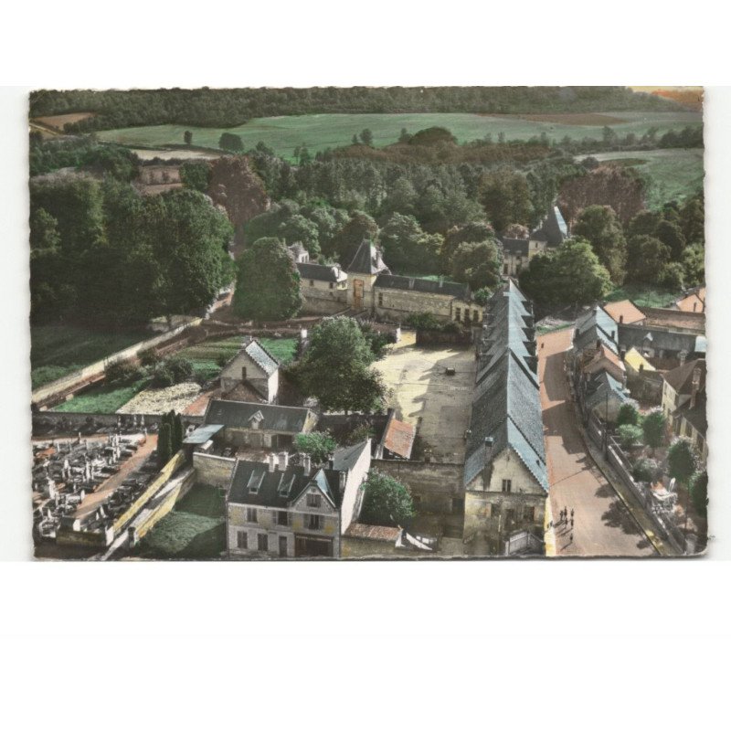 COEUVRES-et-VALSERY: les anciennes casernes Henri IV vue aérienne 10x15 - très bon état