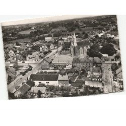 FARGNIERS: l'église et le centre du bourg vue aérienne 10x15 - très bon état