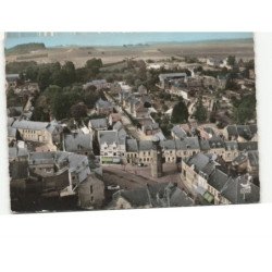 CRECY-sur-SERRE: le beffroi, l'avenue des écoles vue aérienne 10x15 - état
