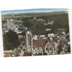 LA FERTE-MiLON: l'église notre-dame vue aérienne 10x15 - très bon état