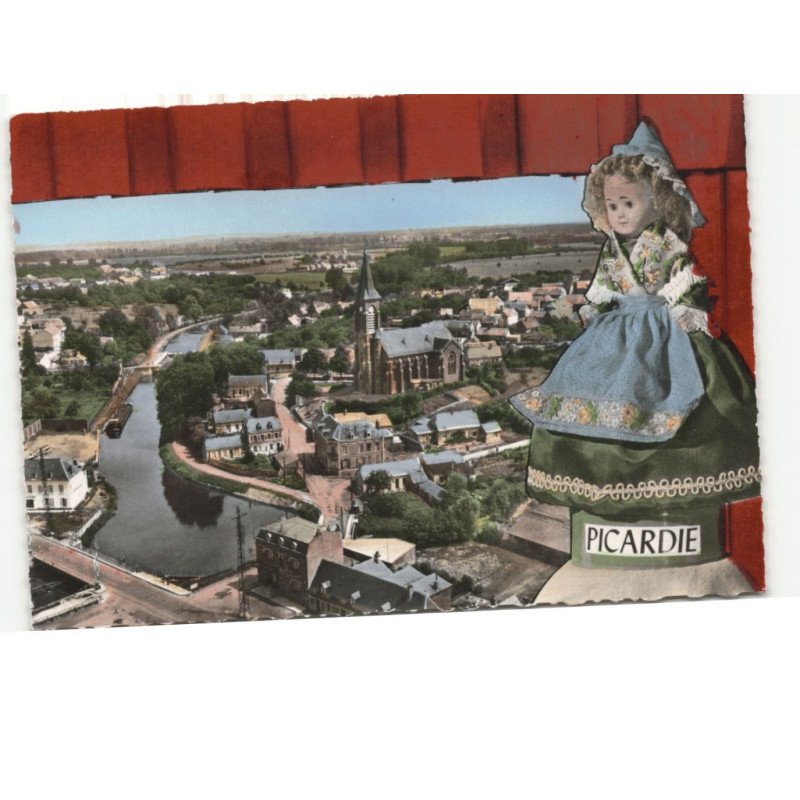 ETREUX: vue d'ensemble vue aérienne 10x15 - très bon état