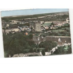 GUISE: le donjon XIe siècle et les remparts du château XIe et XVIe siècle vue aérienne 10x15 - très bon état