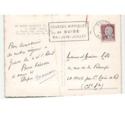 GUISE: le donjon XIe siècle et les remparts du château XIe et XVIe siècle vue aérienne 10x15 - très bon état