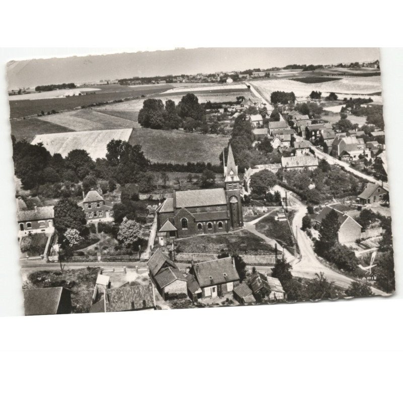 HARGICOURT: l'église catholique vue aérienne 10x15 - état