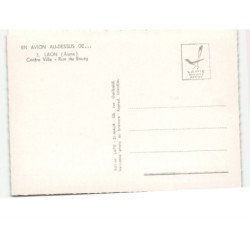 LAON: centre ville, rue du bourg vue aérienne 10x15 - très bon état