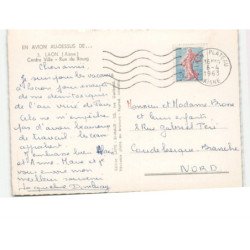 LAON: centre ville, rue du bourg vue aérienne 10x15 - état