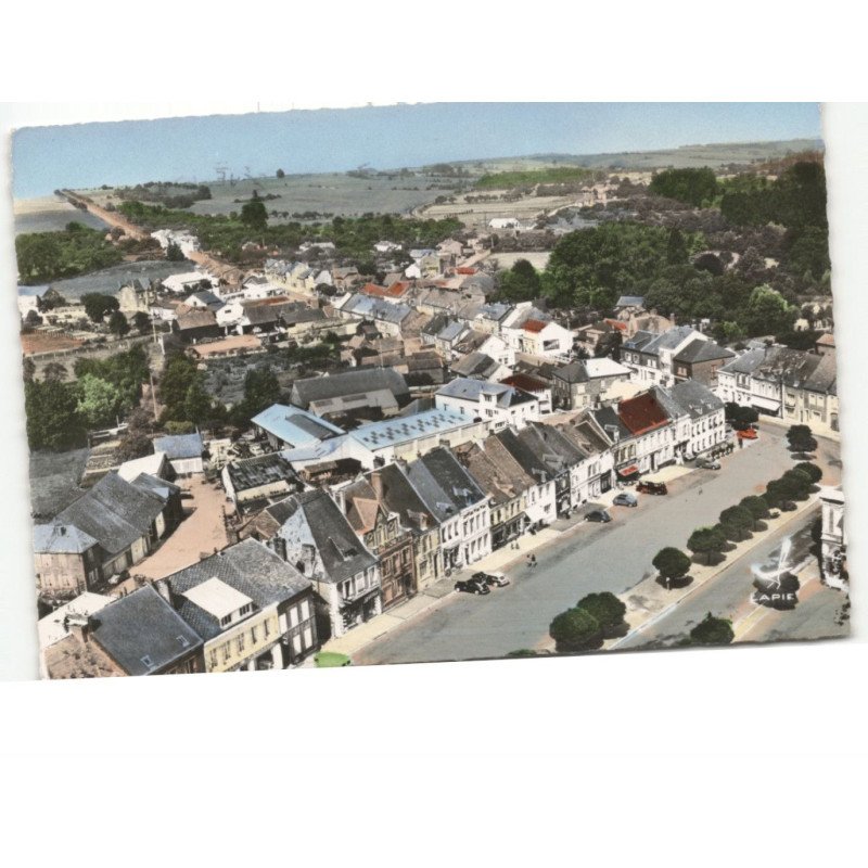 MONTCORNET: le centre vue aérienne 10x15 - très bon état