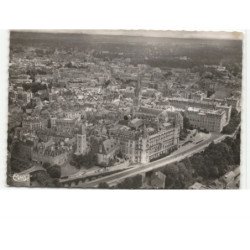 PAU: boulevard des pyrénées et église saint-martin vue aérienne 10x15 - très bon état