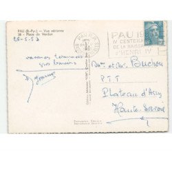 PAU: place de verdun vue aérienne 10x15 - très bon état